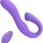 Vibrator Adult Sex Toys for Women – Clitoral G Spot Vibrator, Remote Control Vibrating Adult Toy with 10 Vibrations Modes for Double Stimulation, Powerful Vibrators for Female Couples