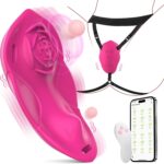 Wearable Vibrator for Women,  Womens Sex Toys Vibrating Panty Thong with 20 Vibrations,  Remote Control Mini Discreet Clit Vibrators, Female Couples Adult Toys Sex Toy, Adult Sex Toys & Games