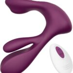 Wearable Vibrator for Women – Dual Stimulation Sex Toy with Clitoral Grinding & G-Spot Rotation, 10 Vibration Modes, 3 Rotation Speeds, Remote Control Adult Toys for Female Couples Play