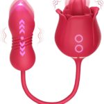 Sex Toys  Vibrator Dildo –  4IN1 Adult Toys for Women with 9 Tongue Licking & Thrusting Dildos G Spot Vibrators, Anal  Sex Toy Nipple Clitoral Stimulator Licker for Female Couples