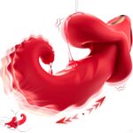 Tongue Toy for Women – Thrusting Vibrator  Sex Toy with 10 Vibrating & Thrusting & Licking G Spot Vibrator Sex Toys for Woman Adult Toys for Couples Thrusting Dildo for Female Adult Toy